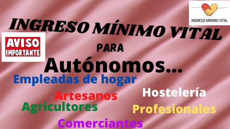 Requisitos para autónomos en el ingreso mínimo vital